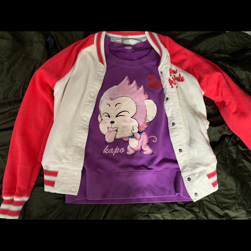 jacket and sweater